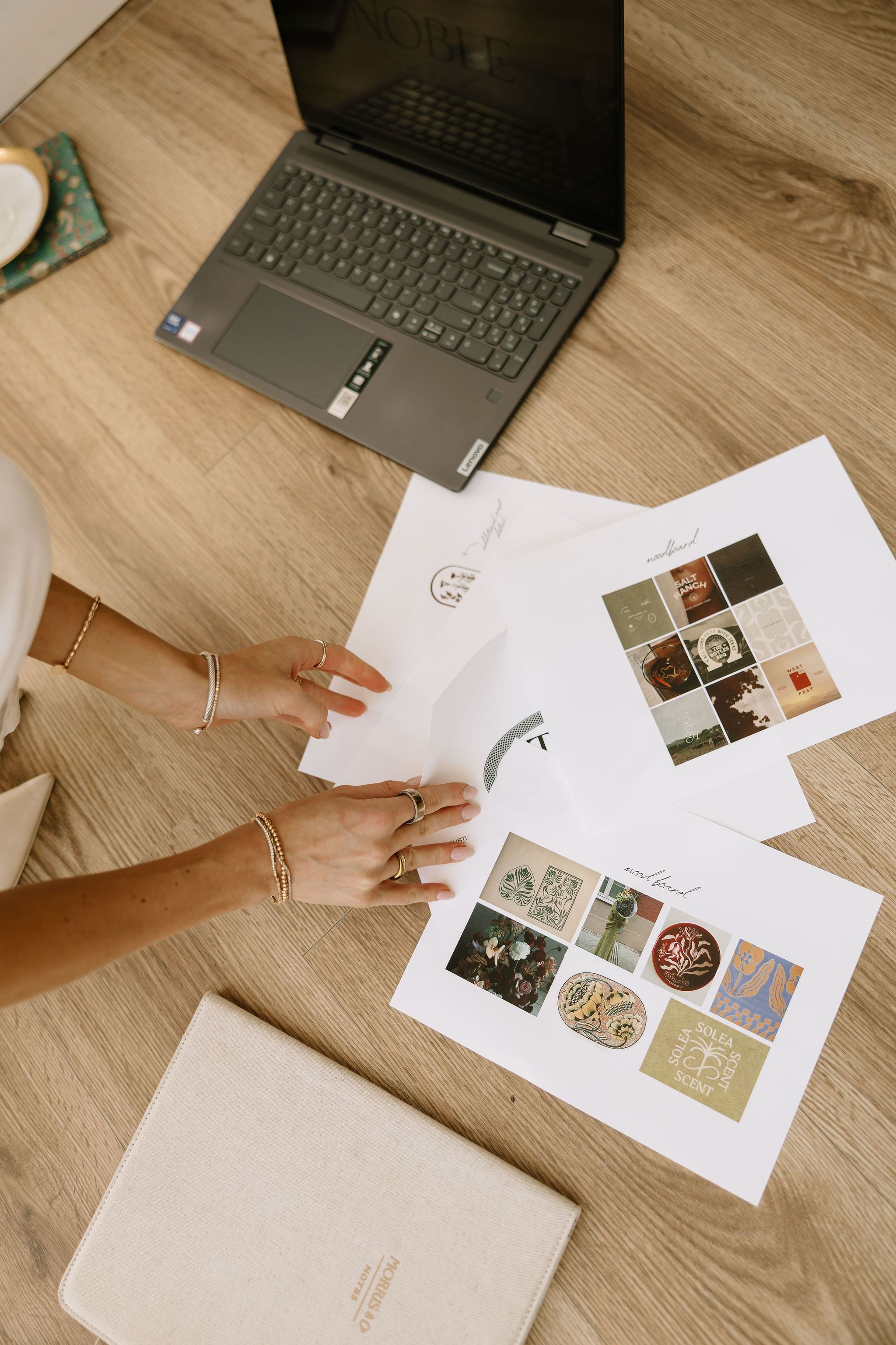 Branding and design studio detail