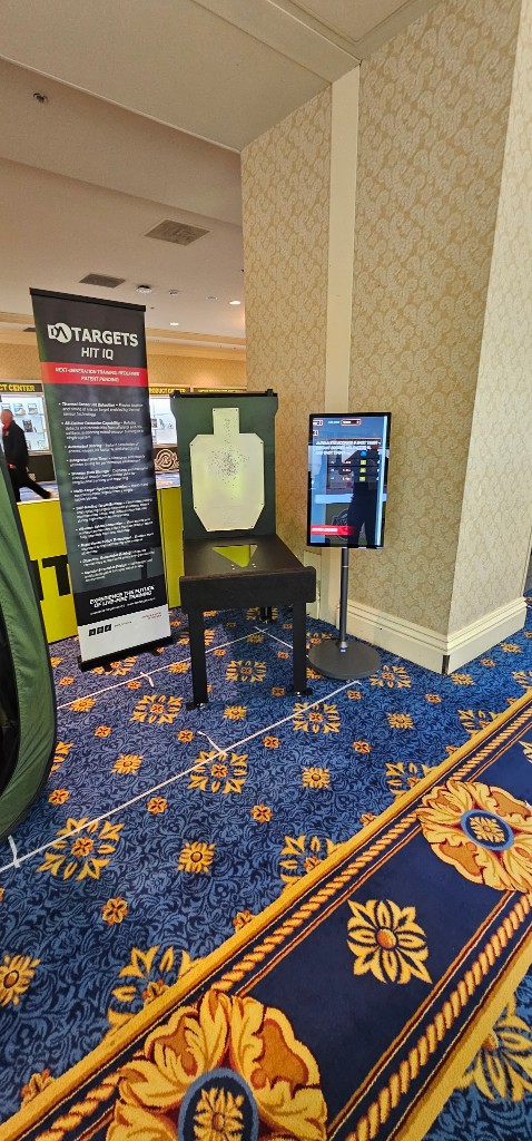 DA Targets HIT IQ booth setup